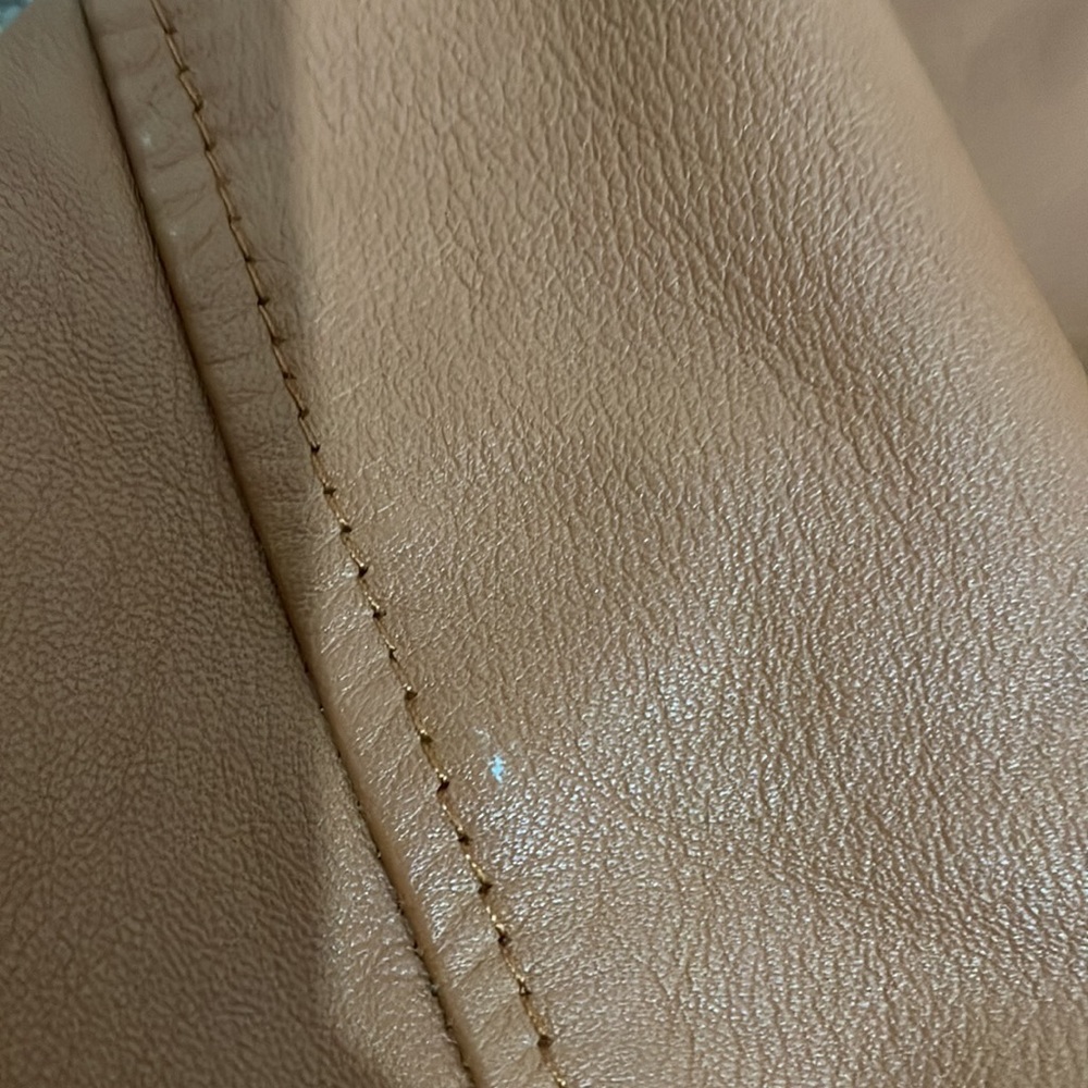 Real Leather Bomber Jacket Size 8 - Picture 4 of 8